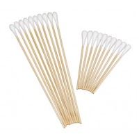 Safe-Dent- 3" Cotton Tipped Applicators, Single Tipped,  Wood Shaft,  Non Sterile, 100 PCS